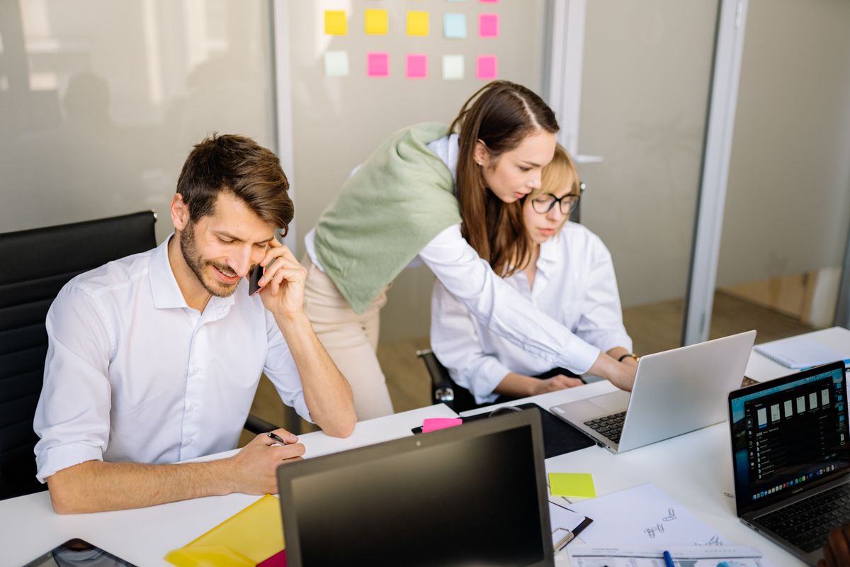 The CareerPlot team working together